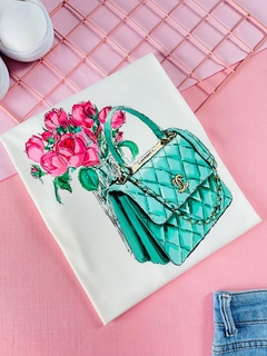 T-shirt ribana canelada Bolsa chanel