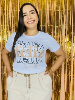 T-shirt Ribana Canelada Feliz feliz feliz ano novo na internet