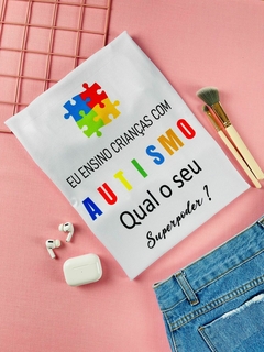 T-shirt Canelada Ensino crianças com autismo
