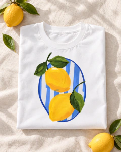 T-SHIRT SUEDE - LIMÃO - Fabi T-shirts