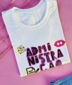 T-shirt ribana canelada Profissão: Administração - comprar online