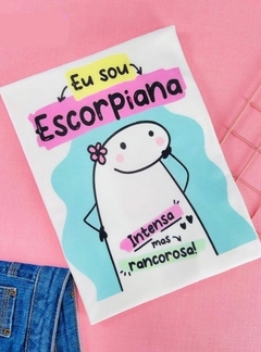 T-shirt ribana canelada Flork Signo Escorpião