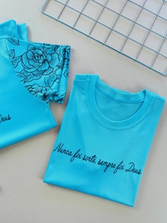 T-SHIRT CANELADA NUNCA FOI SORTE, SEMPRE FOI DEUS. na internet