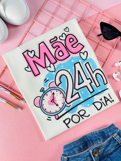 T-shirt Trend Soft Mãe 24h por dia