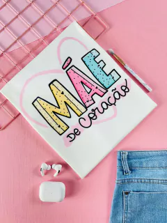 T-shirt Trend Soft Mãe de coração