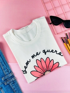 T-shirt ribana canelada Bem me quero - comprar online