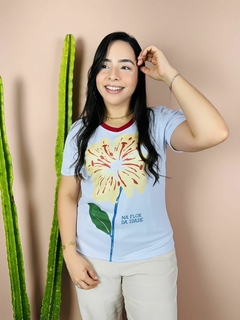 T-SHIRT CANELADA NA FLOR DA IDADE - BRANCA - comprar online