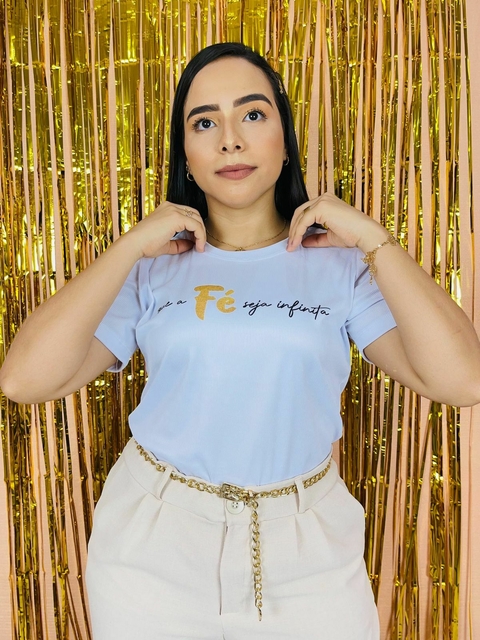 T-shirt Ribana Canelada Que a sua fé seja infinita