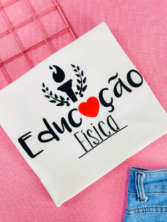 T-shirt ribana canelada Profissões Educação Física