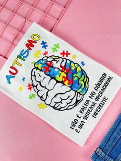 T-shirt ribana canelada Autismo