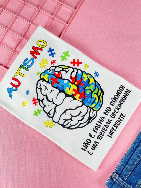T-shirt ribana canelada Autismo
