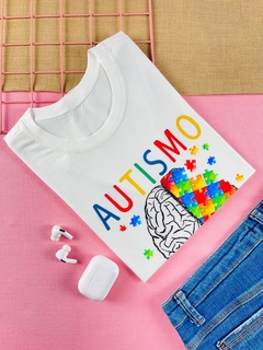 T-shirt ribana canelada Autismo - comprar online