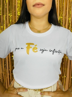 T-shirt Ribana Canelada Que a sua fé seja infinita na internet