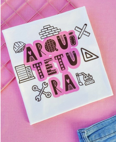 T-shirt ribana canelada Profissão: Arquiteta