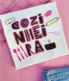 T-shirt ribana canelada Profissão: Cozinheira