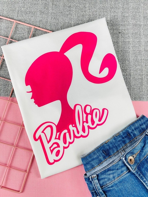 T-shirt ribana canelada Barbie