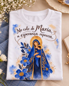 T-SHIRT SUEDE - NO COLO DE MARIA na internet
