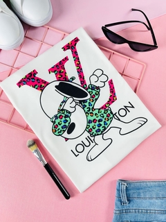 T-shirt ribana canelada LV SNOOPY