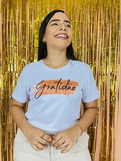 T-shirt Ribana Canelada Gratidão - comprar online