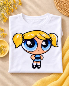 T-SHIRT SUEDE - MENINAS SUPER PODEROSAS - Fabi T-shirts