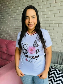 T-SHIRT CANELADA SOU ABENÇOADA - comprar online