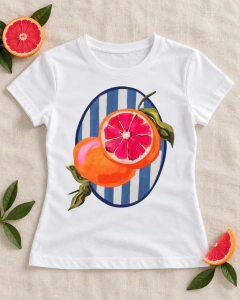 T-SHIRT SUEDE - TANGERINA na internet