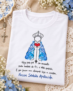 T-SHIRT SUEDE - NOSSA SENHORA APARECIDA - Fabi T-shirts