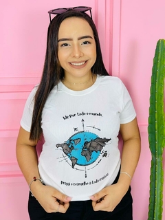 T-shirt Canelada Ide por todo mundo e pregai o evangelho a toda criatura na internet