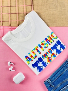 T-shirt ribana canelada Autismo - comprar online