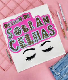 T-shirt ribana canelada Design de sobrancelhas