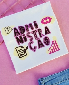 T-shirt ribana canelada Profissão: Administração