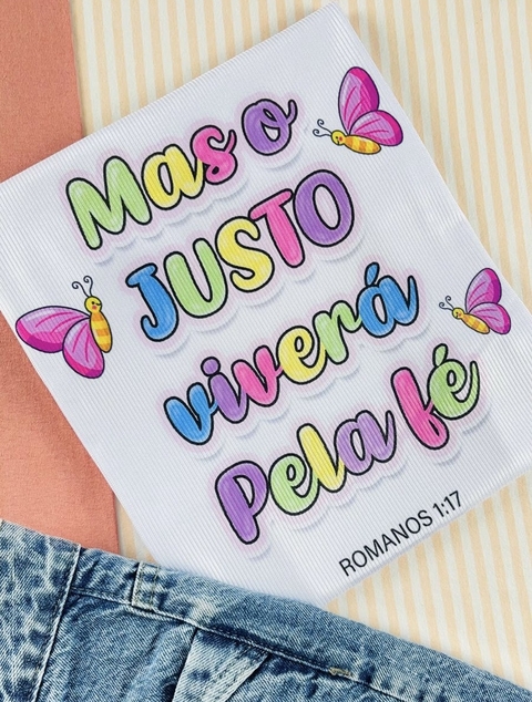 T-shirt Canelada Mas o justo viverá pela fé