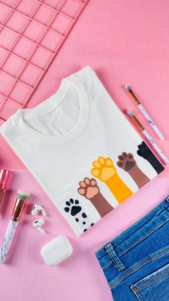 T-shirt ribana canelada Patinhas - comprar online
