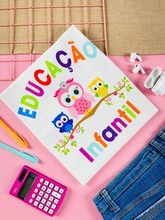 T-shirt ribana canelada Educação Infantil