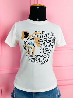 T-shirt Ribana Canelada Tigre - Fabi T-shirts