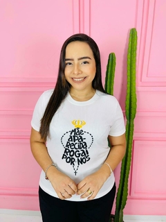 T-shirt Canelada Mãe Aparecida rogai por nós - comprar online