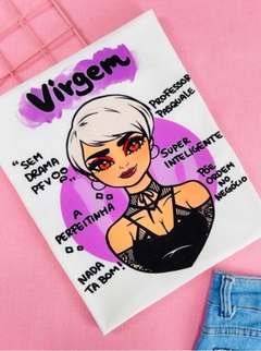 T-shirt ribana canelada Signo Virgem