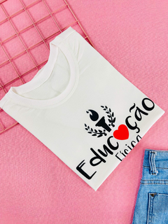 T-shirt ribana canelada Profissões Educação Física - comprar online