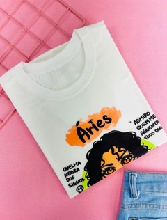 T-shirt ribana canelada Signo Aries - comprar online