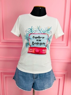 T-shirt Ribana Canelada Orgulhe-se da sua bagagem