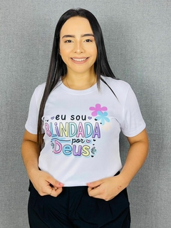 T-shirt Canelada Eu sou blindada por deus