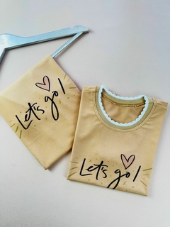 T-SHIRT CANELADA LET’S GO! na internet