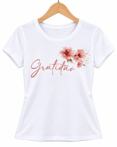 T-SHIRT SUEDE - GRATIDÃO