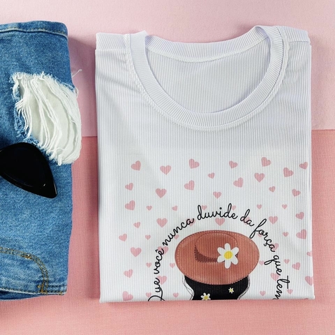 T-shirt Canelada Que você nunca duvide