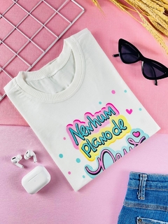 T-shirt ribana canelada Nenhum plano de Deus pode ser impedido - comprar online