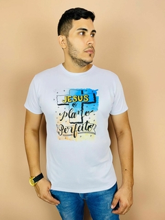 T-shirt Masculina Canelada Jesus o plano perfeito