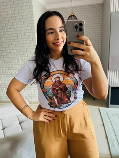 T-SHIRT CANELADA SÃO FRANCISCO DE ASSIS - comprar online