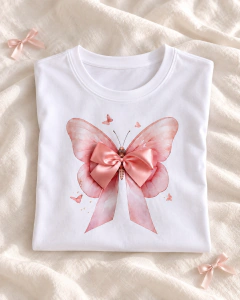 T-SHIRT SUEDE - BORBOLETA LAÇO na internet