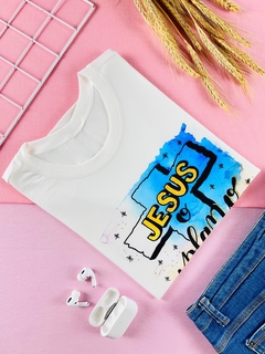 T-shirt ribana canelada Jesus o plano perfeito - comprar online