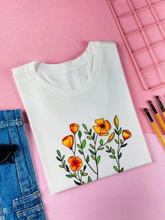 T-shirt ribana canelada Afeto - comprar online